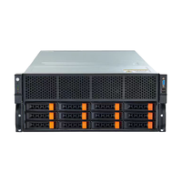 4U 5U 11U 6U Caja de servidor de montaje en rack con Psu redundante 1 + 1 12 * Servidor de conector MiniSAS /SATA intercambiable en caliente