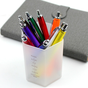 Stylo bille en plastique personnalisé à prix abordable, avec logo imprimé couleur, idéal pour promotion, cadeau d'entreprise, hôtel, forme gourde - Product Image 2