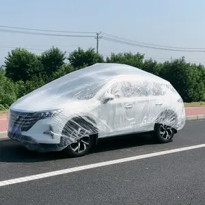 Fornecimento por atacado personalizado logotipo protetor descartável tampa do carro para auto