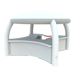 Stand Gonflable à Auvent 385 x 385 x 280 cm en PVC, Cabine de Billetterie Gonflable pour Événements Extérieurs, Tente et Table Gonflables - Product Image 2