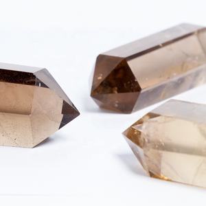 หินคริสตัลบำบัดกึ่งมีค่าสโมกกี้ควอตซ์จุด<span class=keywords><strong>หอ</strong></span>คอยไม้กายสิทธิ์สำหรับตกแต่งบ้าน - Product Image 4