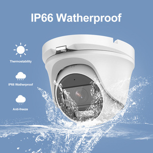 Caméra de surveillance analogique tourelle 4-en-1 CVI/TVI/CVBS/AHD 2MP avec double éclairage intelligent, support OEM, micro intégré, IP66, IR30m, en métal - Product Image 4