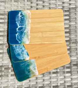 Tabla de Cortar de Madera de Resina Premium Hecha de Madera de Acacia Natural y Madera de Mango, Diseñada para Durar - Product Image 1