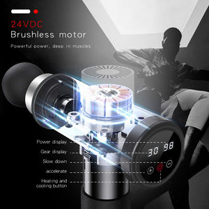 Pistola de masaje vibratoria de tejido profundo muscular profesional, compresa fría y caliente de 30 velocidades de alta calidad de mano - Product Image 2