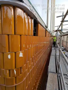 Togeen Droog Hangend Vliesgevel Materiaal Natuurlijke Klei Buitenmuur Gevel Paneel Commerciële Bouw Terracot Louver