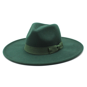 Sombreros Fedora para Mujer al por Mayor, de Ala Ancha Plana de 9.5cm, con Lazo a Juego, Nueva Tendencia de Alta Calidad 2023, Gran Venta - Product Image 1