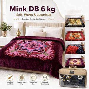 <b>Korean</b> Style Luxury 2 Ply Polyester Mink <b>Blanket</b> 6 KG 1263 GSM Soft Warm Raschel 220x240cm All-Season Geometric Pattern Bulk - Product Image 3