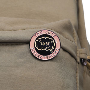 Alfileres de esmalte de fresa Neurospicy, bonitos broches inspirados en la salud Mental, insignia de solapa, regalo de joyería para amigos - Product Image 3