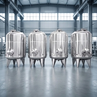 Réservoir de stockage de liquide de 6000 litres, réservoir de stockage en acier inoxydable
