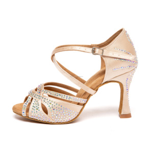 Zapatos de Baile Latino Clásicos para Mujer LUOQIAO L661, de Gamuza Brillante con Suela Suave, Profesionales para Bachata/<span class=keywords><strong>Salsa</strong></span>/Cha-cha/Rumba - Product Image 2