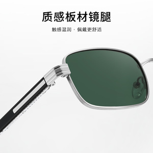 แวนด้าแว่นกันแดดทรงสี่เหลี่ยม S15219 โพลาไรซ์ UV400 สำหรับผู้ชายกลางแจ้งกรอบโลหะเต็มขอบ - Product Image 3