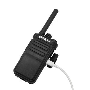 ETMY ET-599 <b>Small</b> Security Walkie Talkie Set Long Range 3km 16 Channel UHF Analog Two Way <b>Radios</b> VOX Function Flashlight for - Product Image 1