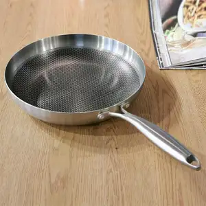 Nonstick Panci Frigideira Wajan Kitchen Stainless Steel Fry Pfanne Ollas Frigideiras Honeycomb Sartenes Frying Pan