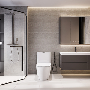 Shower Surround <strong>Bathroom</strong> <strong>Plastic</strong> Wall <strong>Panels</strong> Multi-Application <strong>Panels</strong> for Interior Walls for Hotels Schools Gyms and Villas - Product Image 1