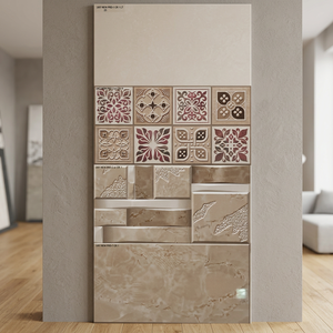 Azulejos de pared de cerámica brillante de diseño moderno de 300x600mm, patrón a cuadros de café de 12x24 para cocina y baño, suelos de porcelana de 30x60cm - Product Image 2
