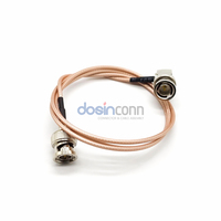 Câble coaxial RF RG316 50 Ohm BNC mâle droit vers BNC mâle coudé pour antenne WiFi et test