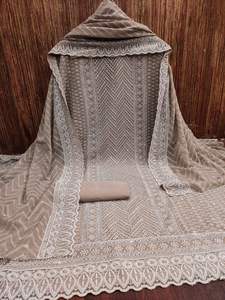 Tissu Georgette de matières premières textiles de qualité exportatrice pour la fabrication de tissus Salwar Kameez et pakistanais pour vêtements - Product Image 6