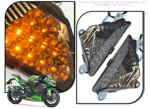 Luz LED de Señal de Giro Lateral de Repuesto, Color Ámbar, para <span class=keywords><strong>KAWASAKI</strong></span> <span class=keywords><strong>NINJA</strong></span> 250 300 400 650 <span class=keywords><strong>1000</strong></span> Z1000SX ZX-6R <span class=keywords><strong>2013</strong></span> en Adelante - Product Image 5