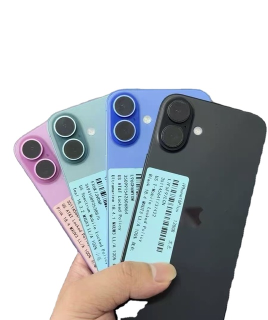 Wholesale Refurbished Genuine for for 16 Plus 128GB US Version 5G SIM-Free 8G RAM Battery 100%+ Used Mobile Phones