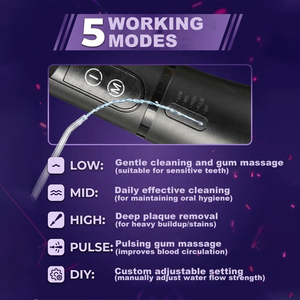 Hydropulseur portable sans fil <span class=keywords><strong>Puur</strong></span> Smile - Soins dentaires avancés pour une bouche, des gencives et des dents plus saines - IPX7 - Product Image 5