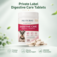 Comprimés Probiotiques pour Chiens : Soin Digestif, Soutien de la Santé Intestinale, Digestion Sensible, Équilibre Intestinal, Supplément Quotidien pour Chiens (OEM)