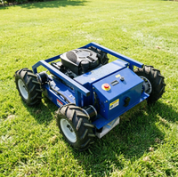 Tondeuse à gazon robotisée sans fil de qualité industrielle 105 kg |   Tondeuse RC à chenilles turbo haute puissance certifiée CE