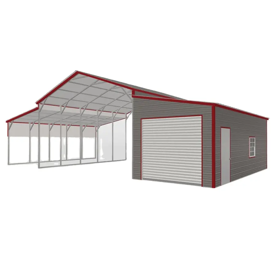 Prefab Steel Building Self Storage Metal House Wedding Hall Pole Barn Kits Prefabricated Warehouse Homes For Sale