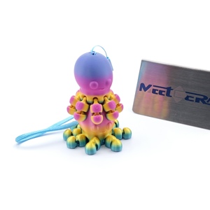 Wholesale Customised 3D Printed Octopus Keychain Premium 3D Printing Toys 3D Octopus - Product Image 4