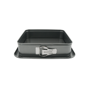 Moule à gâteau carré à fond amovible de 9,5 pouces (24 cm), revêtement antiadhésif pour un démoulage facile et un nettoyage simple - Product Image 1