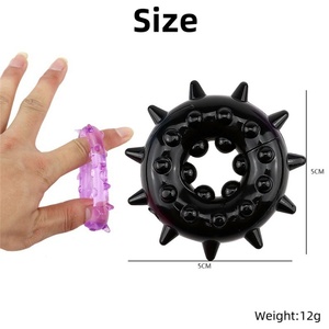 Jouets sexuels extensibles en silicone et en TPE pour hommes Préservatifs réutilisables Anneau pénien AdultTime Release Rubber Sleeve - Product Image 2