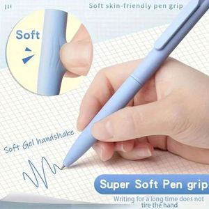 Juego de 6 Bolígrafos de Gel de 0.5mm, Tinta de Color Morandi, Diseño Lindo, Tacto Suave, para Oficina y Escuela, Personalizables - Product Image 3