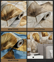 Rouleaux de papier peint à motifs de feuilles de plantes, autocollants muraux imperméables autocollants en gros pour la décoration intérieure de villas, appartements et maisons