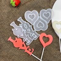Herz Lutscher Süßigkeiten Formen Silikon Fondant Valentinstag Geschenk ideen 2024 Valentine Mold