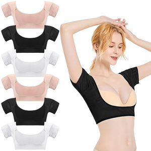 Chaleco reutilizable para mujer contra el sudor en las axilas, camiseta con almohadillas a prueba de sudor, ropa interior antisudor para mujer y niña, camiseta de manga corta para axilas - Product Image 1