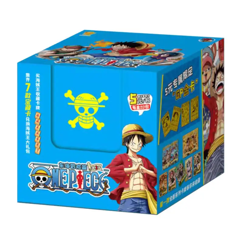 Аниме Луффи Zoro Nami Chopper Franky Booster Box TCG торговля игральные карты игры один кусок карты