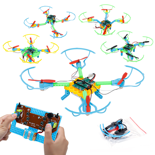 Beginner-Friendly STEM Mini Drone Kit for Kids Includes Remote Controller Charger USB Cable & Batteries