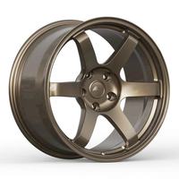 عجلات LZT-219 مقاس 18 بوصة من نوع Volk Racing Te37 Saga S-PLUS لسيارات تويوتا وسوبارو ومازدا وهوندا سيفيك، متوفرة بنمط 5x100 و5x112 و5x120 و5x114.3
