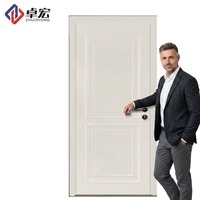 Puerta de Madera Personalizada, Insonorizada, Resistente a la Humedad, Libre de Formaldehído, Ignífuga, Puerta Compuesta de Madera Sólida Lacada Simple