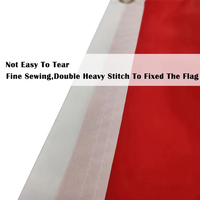 Bannière en polyester personnalisée pour événements sportifs de football 2026, drapeau du Qatar, taille 3x5 pieds