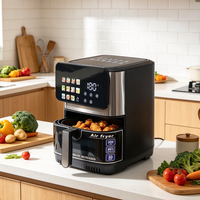 Friteuse à air numérique 8L 1500W en acier inoxydable multifonctionnelle et saine avec certifications CE CB GS RoHS – Vente en gros
