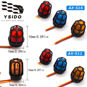 Lampu LED Berputar Multifungsi RC dengan Lampu Berkedip untuk Traktor Tamiya 1/14 Polisi 1/10 Truk Crawler Suku Cadang Mobil RC - Product Image 2