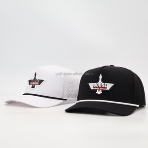 Casquette de baseball personnalisée pour équipes de hockey, en polyester perforé, avec logo en PVC de qualité supérieure, pour l'extérieur, en couleur intégrale, avec cordon, OEM ODM - Product Image 3