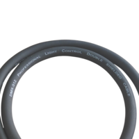 Câble DMX flexible noir de qualité professionnelle à 2 conducteurs, rouleau de 100 m, 110 ohms