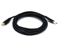 Câble d'imprimante/scanner haute vitesse USB 2.0 A vers B plaqué or de qualité supérieure de 10 pieds