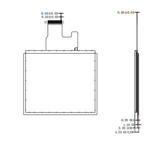 Layar LCD TFT IPS TXL 3,5 inci dengan Lampu Latar WLED Antarmuka MIPI Resolusi 640x480 Kecerahan 500cd/<span class=keywords><strong>m</strong></span> - Product Image 5