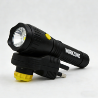 Lampe torche LED haute puissance pour le camping - Construction en ABS durable, batterie rechargeable
