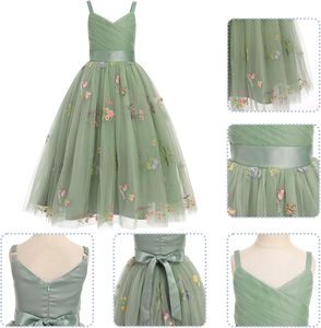 Vestido <span class=keywords><strong>de</strong></span> Verano para Boda, Plisado, con Temática Forestal, en Colores Pastel, <span class=keywords><strong>de</strong></span> Tul, Estilo Princesa, para Damas <span class=keywords><strong>de</strong></span> Honor, Bailes <span class=keywords><strong>de</strong></span> Gala y Eventos Formales - Product Image 3