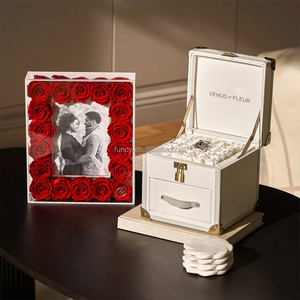 Ngày Valentine Quà Tặng Acrylic Bất Tự Nhiên Bất Tử Mãi Mãi Vĩnh Cửu Bảo Quản Hoa Hồng Fleur Khung - Product Image 2