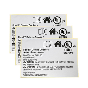 Etiquetas Adhesivas Personalizadas <span class=keywords><strong>para</strong></span> Electrodomésticos, Impresas en PVC Cepillado, Resistentes al Agua, Color Plateado Mate, <span class=keywords><strong>para</strong></span> Embalaje - Product Image 2