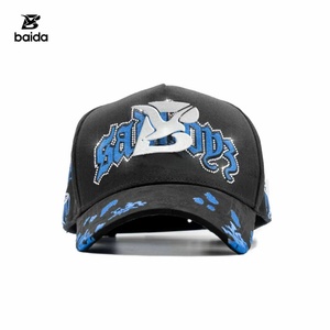 Gorras de Béisbol Personalizadas al por Mayor con Forro de Satén, Bordado a Mano y Pedrería G5, Modelo Angel Azul Thirty-one 31 - Product Image 1